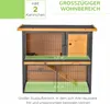 PawHut klatka dla królików 2-poziomowa klatka dla królików Podgląd zdjęcia produktu 4