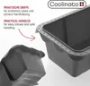Coolinato Silikon Kastenform Set 5tlg,  GRAU, inkl. Rezepte Produktbild-Vorschau 6