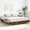 vidaXL Rám postele bez matrace kouřový dub 160x200 cm Náhled obrázku produktu 3