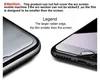 Close-up shots of phone screen protectors, with text explaining their coverage. Produktbild-Vorschau