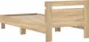 vidaXL Cadre de lit sans matelas avec tête de lit en chêne Voir les images du produit 7