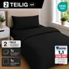 Komfortec Premium Bettwäsche 155x220 cm Bettbezug + 40x80 Produktbild-Vorschau 2
