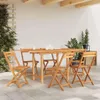 vidaXL Table de jardin extensible 110-160x80x75 cm bois Voir les images du produit 2