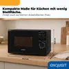 Exquisit Mikrowelle MW 802 sw | 20 l Nutzinhalt | Mit Timer Produktbild-Vorschau 3