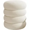 Strickhocker Stoff Hocker Rund Schminktisch Fußhocker Produktbild-Vorschau 2