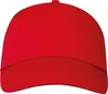 Baumwoll Basecap 5 Panel / Farbe: rot Produktbild-Vorschau 3