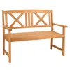 A wooden garden bench is shown against a white background. Voir les images du produit