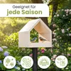 PATKAR Vogelhaus Futterhaus für Vögel mit Ständer aus Produktbild-Vorschau 2