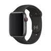 A close-up studio shot of an Apple Watch with a black sport band, shown against a white background. Anteprima dell’immagine prodotto