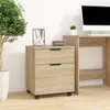 vidaXL Mobiler Aktenschrank mit Rollen Sonoma-Eiche Produktbild-Vorschau 12