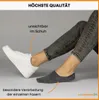 Füßlinge kurze Socken Herren Damen Baumwolle - 70103T Grau Produktbild-Vorschau 4