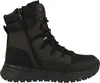 A black winter boot is shown from the side against a white background. Voir les images du produit