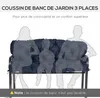 Outsunny Coussin de banc matelas assise dossier pour banc Voir les images du produit 7