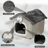 Lit pour chats Cave à chats en peluche Chaud pour l'hiver Voir les images du produit 3