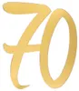 4er Set goldene Deko-Zahl 70 aus Pappe für Geburtstag & Produktbild-Vorschau 1