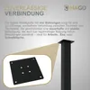 HAGO24 Tischbeine Set 4 Stück Möbelfuß Stahl Schwarz 8x8cm Produktbild-Vorschau 3