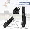 COSTWAY Golf Stand Bag con piedini, copertura antipioggia e Anteprima dell’immagine prodotto 2