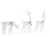BELIANI Outdoor LED Weihnachtsbeleuchtung Weiß Metall Produktbild-Vorschau 4