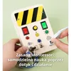 Zabawka sensoryczna Montessori z drewna – Panel Busy Board Podgląd zdjęcia produktu 6