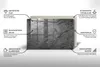 Glas Grabkerzen Untersetzer Motiv Gummifüße - 80x52 cm - Produktbild-Vorschau 5