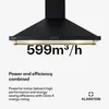 Klarstein Okap kuchenny 90cm, Okap wyciągowy z diodami RGB Podgląd zdjęcia produktu 4