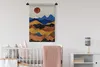 MuchoWow® Wandteppich Wandbehang Blau - Gold - Marmor 60x90 Produktbild-Vorschau 2