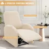 （Beige）Relaxsessel Bezug 4-teilig, Jacquard Abdeckung für Produktbild-Vorschau 6