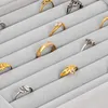 Kurtzy Jewelry Organizer Ring Storage Jewellery Box Grey, Náhled obrázku produktu 5