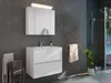 Badmöbelset Taifun 70cm 2tlg mit Spiegelschrank weiß Hgl : Produktbild-Vorschau 1