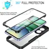 An exploded view of a phone case, showing its layered construction and protective features. Produktbild-Vorschau