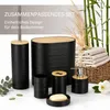 Badezimmer Accessoires Set, Badset Zubehörset 6-teilig oval Produktbild-Vorschau 2