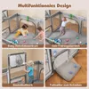 COSTWAY Laufstall Baby Faltbar, Laufgitter mit Netz, Produktbild-Vorschau 5