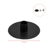 3.05 Ronde metalen schijf met kaarshouder voor stompkaarsen Productafbeelding-voorbeeld 2