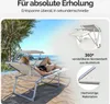 CASARIA® Gartenliege Wetterfest Sonnenliege Klappbar mit Produktbild-Vorschau 4