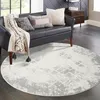 Teppich Wohnzimmer Kurzflor - Grau - 160 cm Rund - Produktbild-Vorschau 1