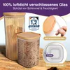LÜNIC Vorratsgläser mit Bambusdeckel (4er Set - 4 Produktbild-Vorschau 3