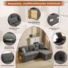 Sweiko Corner Sofa Bett Eckcouch Couch L-Form Schlafcouch Produktbild-Vorschau 14