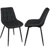 Lot de 2 chaises de salle à manger, fauteuil rembourré en Voir les images du produit 7