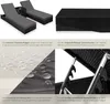 A collage of images showcasing rattan sun loungers and their features. Náhled obrázku produktu
