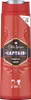 A red bottle of Old Spice Captain Shower Gel & Shampoo. Produktbild-Vorschau