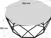 Skye Decor, Diamond - Black Marble, konferenční stolky, Náhled obrázku produktu 5