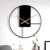 Welikera Wanduhr, 50cm Eisen Kunst Silent Wohnzimmer Produktbild-Vorschau 1