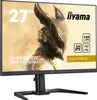 A computer monitor displaying a fantasy-themed image, with feature callouts. Produktbild-Vorschau