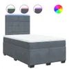 vidaXL Boxspringbett mit Matratze Dunkelgrau 120x190 cm Produktbild-Vorschau 1