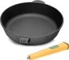 Ø28cm Pfanne aus Gusseisen mit Holzgriff abschraubbar 55mm Produktbild-Vorschau 5