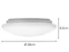 Kleine flache LED Deckenleuchte Ø 28cm mit Sternenhimmel Produktbild-Vorschau 4