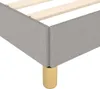 Bettgestell ohne Matratze Hellgrau 120x190 cm Stoff Produktbild-Vorschau 6