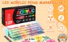 GuangNa Acrylmarker Set 120 Farben, Pinselspitze, für Stein Produktbild-Vorschau 4