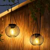 Solar Gartenlampe Hängelampe Kugel 2er Set Außenleuchte Produktbild-Vorschau 2
