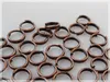 Vintageparts Splitringe doppelt antik kupferfarben rund 6mm Produktbild-Vorschau 2